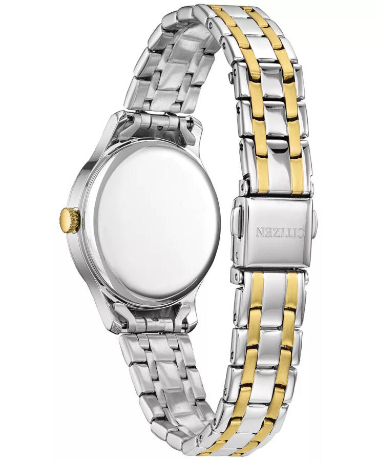 Eco-Drive Women's Classic Two-Tone Stainless Steel Bracelet Watch 31mm Silver-tone - 3