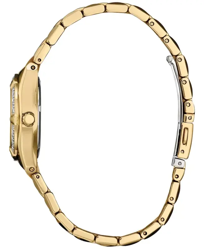 Eco-Drive Women's Corso Diamond (1/10 ct. t.w.) Gold-Tone Stainless Steel Bracelet Watch 28mm-Gold-tone - 2