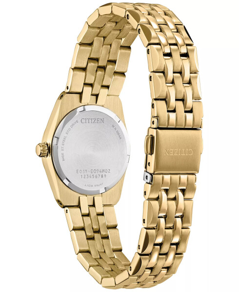 Eco-Drive Women's Corso Diamond (1/10 ct. t.w.) Gold-Tone Stainless Steel Bracelet Watch 28mm Gold-tone - 4