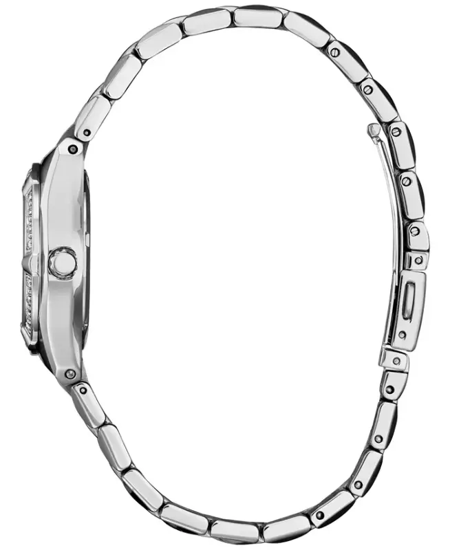 Eco-Drive Women's Corso Diamond (1/10 ct. t.w.) Stainless Steel Bracelet Watch 28mm-Silver-tone - 2