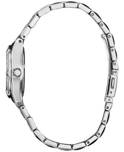 Eco-Drive Women's Corso Diamond (1/10 ct. t.w.) Stainless Steel Bracelet Watch 28mm-Silver-tone - 2