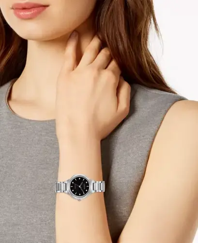 Eco-Drive Women's Corso Diamond-Accent Stainless Steel Bracelet Watch 29mm-No Color - 4