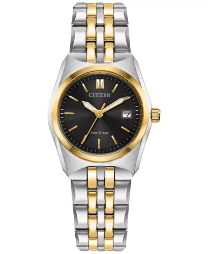 Eco-Drive Women's Corso Two-Tone Stainless Steel Bracelet Watch 28mm-Two-tone - 1