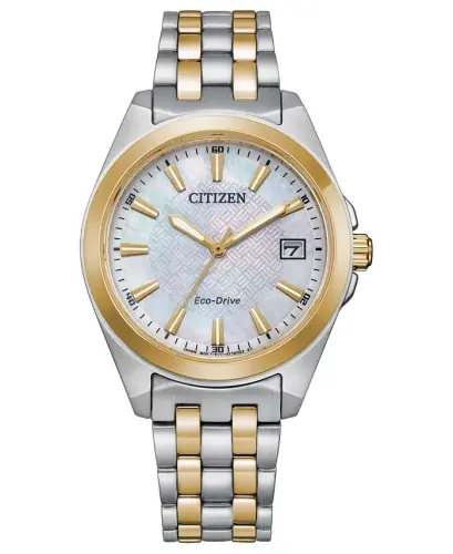 Eco-Drive Women's Corso Two-Tone Stainless Steel Bracelet Watch 33mm-Two-tone - 1