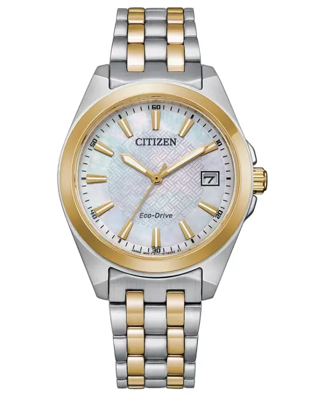 Eco-Drive Women's Corso Two-Tone Stainless Steel Bracelet Watch 33mm-Two-tone - CITIZEN