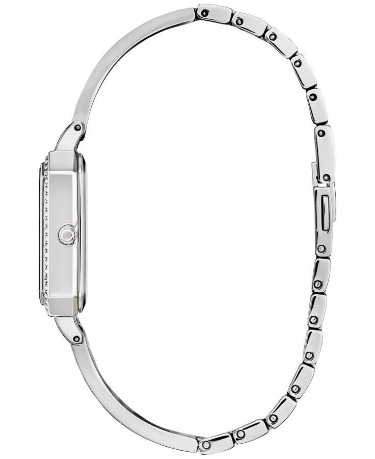 Eco-Drive Women's Crystal Stainless Steel Bangle Bracelet Watch 23mm Silver-tone - 2