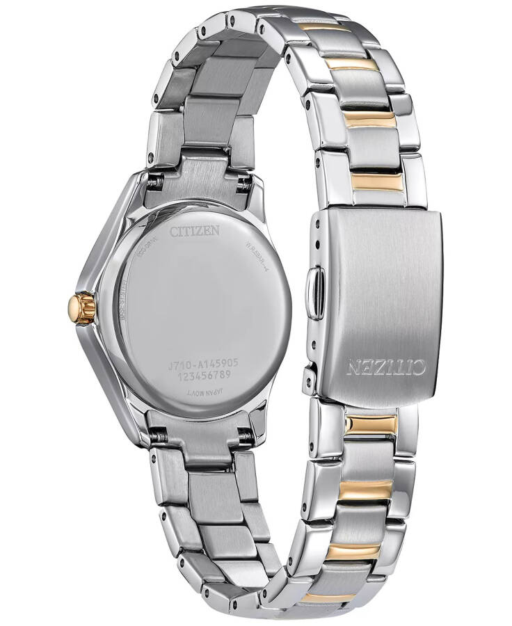 Eco-Drive Women's Crystal Two-Tone Stainless Steel Bracelet Watch 30mm Two-tone - 3