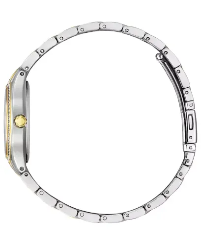 Eco-Drive Women's Silhouette Crystal Two-Tone Stainless Steel Bracelet Watch 30mm-Two-tone - 2