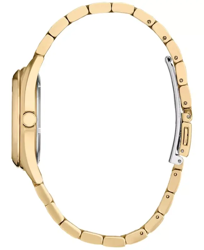 Eco-Drive Women's Sport Luxury Diamond Accent Gold-Tone Stainless Steel Bracelet Watch 33mm-Gold-tone - 2