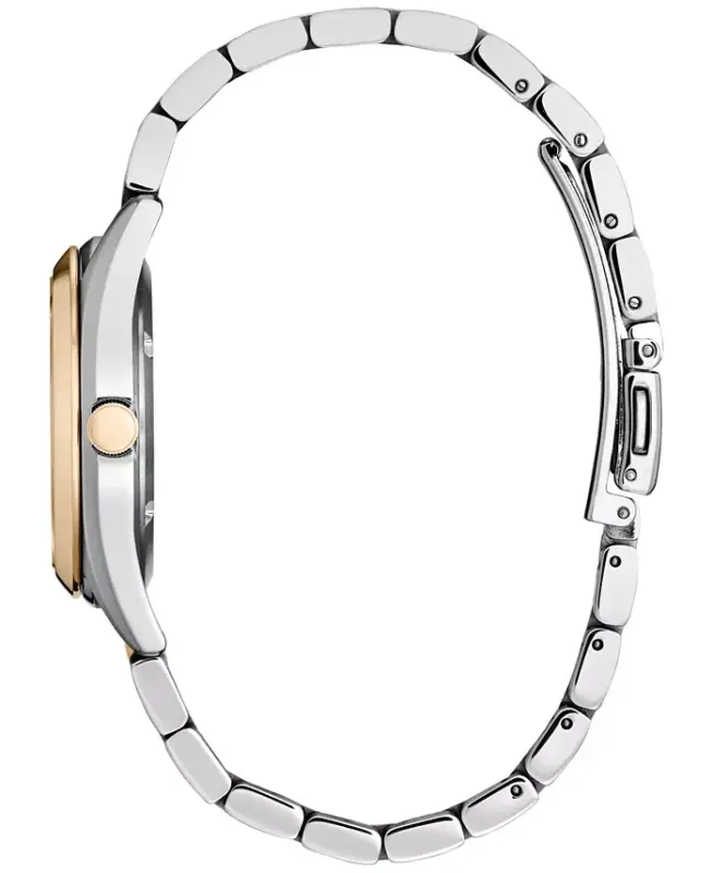 Eco-Drive Women's Sport Luxury Diamond Accent Two Tone Stainless Steel Bracelet Watch 33mm-Two-tone - 2