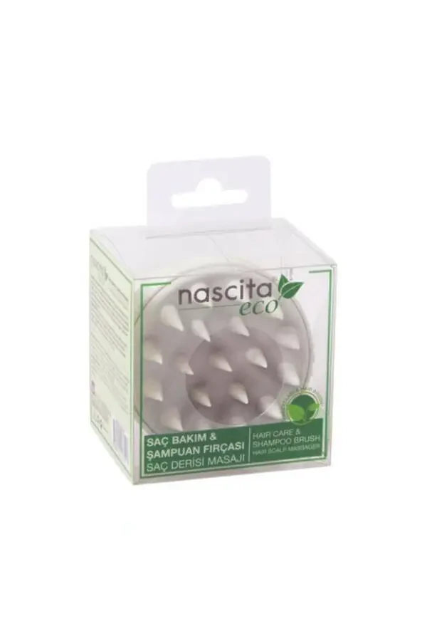 Eco Hair Care & Shampoo Brush - Beige - 1
