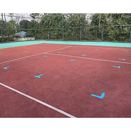 Eco Walker Court Lines Marker Kit Markerlarni tashlab o'zingizning kichkina Pickleball Tennis Korti yarating - 6