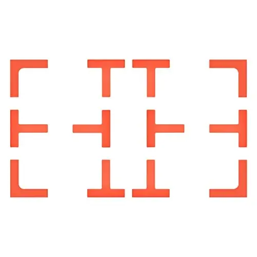 Eco Walker Court Lines Marker Kit Throw Down Markers Create Your Own Mini Pickleball Tennis Court - 1