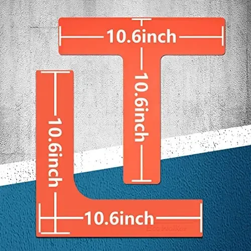 Eco Walker Court Lines Marker Kit Throw Down Markers Create Your Own Mini Pickleball Tennis Court - 2