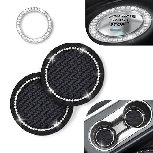 EcoNour Car Cup Coasters (2 Pack) - 1
