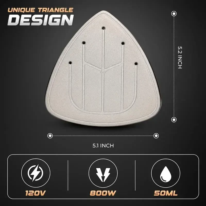 EcoNour Travel Steamer for Clothes Portable Mini Iron | Garment Steamer & Clothing Steamer | Small Iron Portable Steamer for clothes | Travel size iron With Steam | Travel handheld steamer | Black - 6