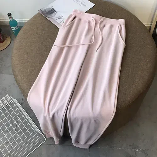 Ecqkame Tracksuit Sets for Women Clothing Two Piece Fall Jogging Outfits Long Sleeve Hooded Zip Up Sweatshirt Jacket and Wide-Leg Pants Pink L on Clearance- - 3