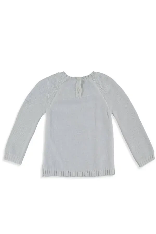 Ecru Baby Girl Sweater 7K0035Z1 - 2