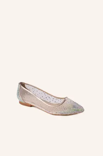 Ecru Cinderella Bridal Slippers - MARCATELLI (1)