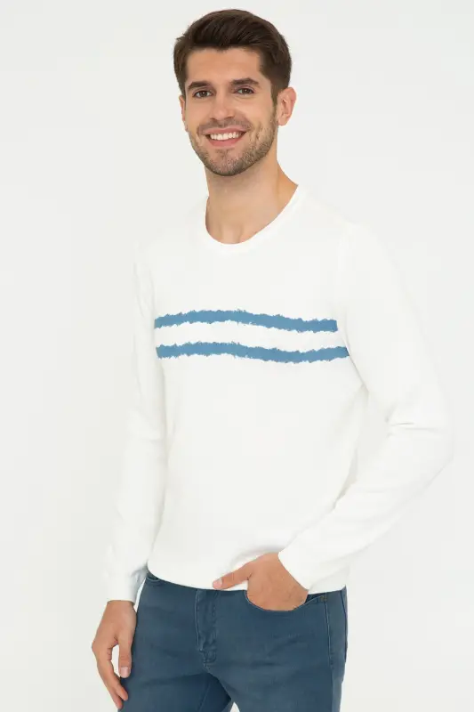 Ecru Erkek Kazak G021SZ0TK.000.1277824-VR019 - 3