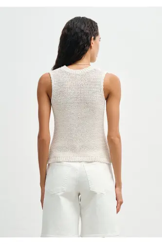 Ecru Knit Fitted / Body-fitting Cut 1710781-70 - 4