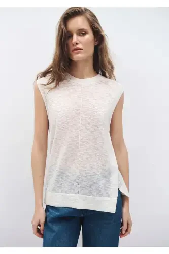 Ecru Knit Top 1710671-70057 - 3