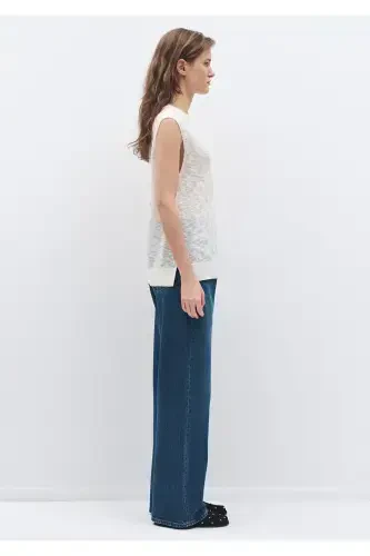 Ecru Knit Top 1710671-70057 - 6