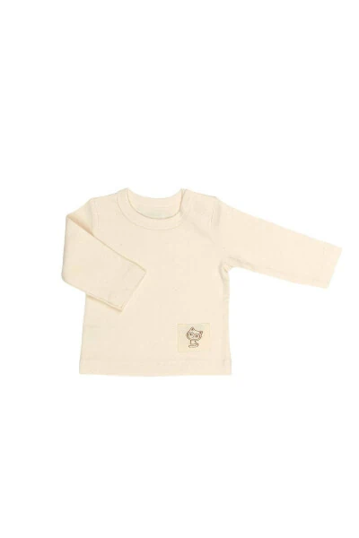 Ecru Long Sleeve T-shirt - DOASHOP