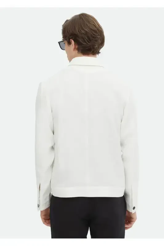 Ecru Shirt Jacket - 6