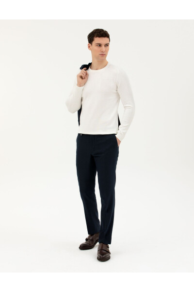 Ecru Slim Fit Sweater (50281779-VR019) - 11