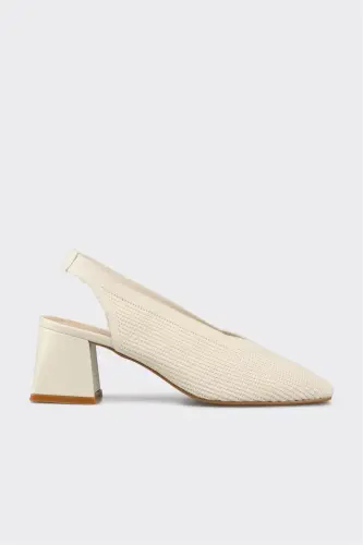 Ecru Women's High Heels 