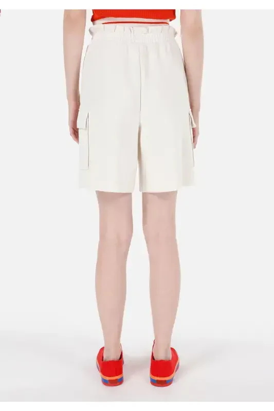 Ecru women's shorts - 2