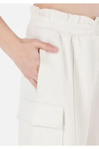 Ecru women's shorts - 5