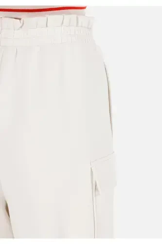 Ecru women's shorts - 6