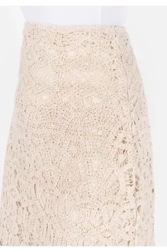 Ecru women's skirt - 5