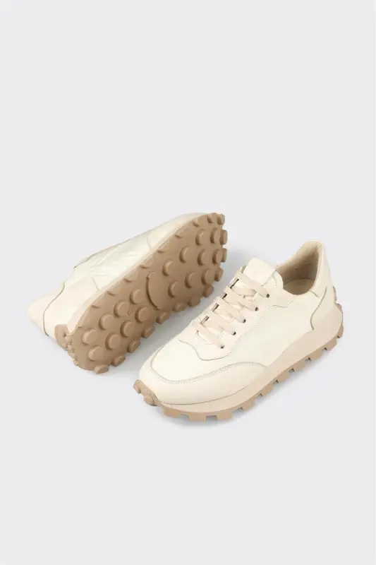 Ecru Women's Sports Shoes - Ecru - 3