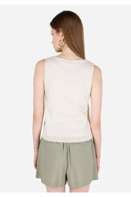 Ecru women's sweater - 2