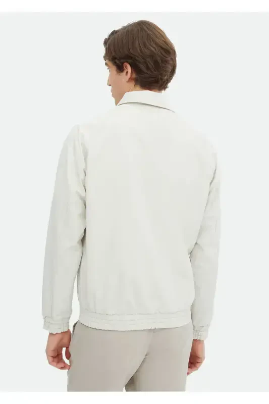 Ecru Woven Jacket - 5