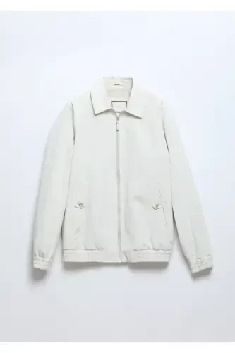 Ecru Woven Jacket - 6