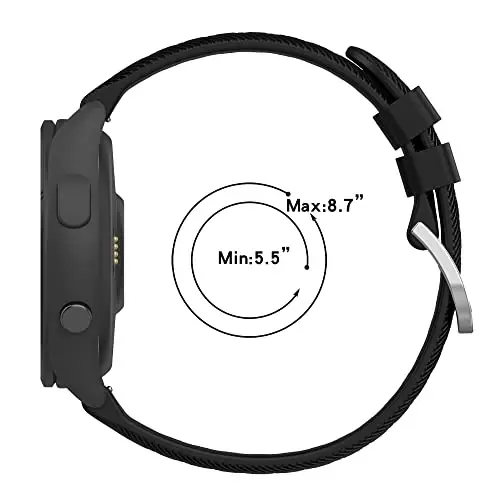 ECSEM Bands Compatible for AviiHoug H23 Band Soft Silicone Waterproof Adjustable Sport Watch Strap Replacement Wristbands for AviiHoug H23 Smartwatch for Men Women - E (1)