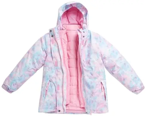 Eddie Bauer bolalar chang'i kurtkasi - O'g'il va qizlar uchun yechib olinadigan qobiqli kurtkali suv o'tkazmaydigan 3 in 1 izolyatsiyalangan palto (3-16) - EDDIE (1)