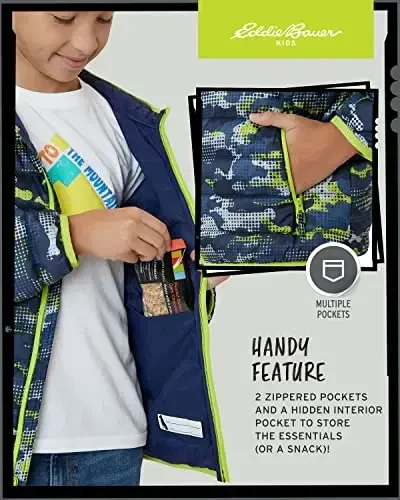 Eddie Bauer Boys' Jacket - CirrusLite Weather Resistant Down Coat for Boys - Insulated Quilted Bubble Puffer (3-20) - 4