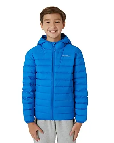 Eddie Bauer Boys' Jacket - CirrusLite Weather Resistant Down Coat for Boys - Insulated Quilted Bubble Puffer (3-20) - EDDIE BAUER