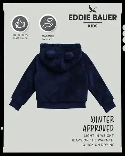 Eddie Bauer Toddler Zip Up Hoodie - Kids' Ultra Soft Sherpa Fleece Hoodie Sweatshirt for Toddler Boys and Girls (2T-4T) - 5