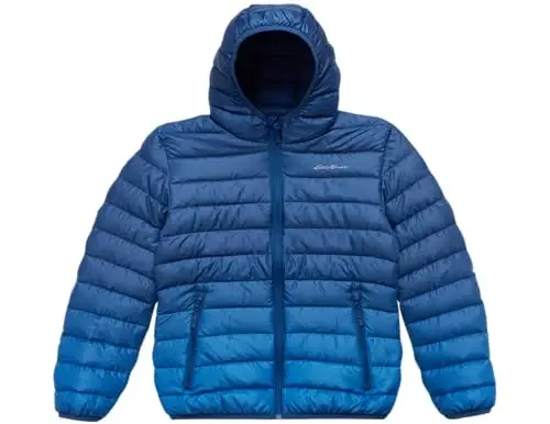 Eddie Bauer Boys' Jacket - CirrusLite Weather Resistant Down Coat for Boys - Insulated Quilted Bubble Puffer (3-20) - EDDIE BAUER (1)