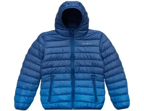 Eddie Bauer Boys' Jacket - CirrusLite Weather Resistant Down Coat for Boys - Insulated Quilted Bubble Puffer (3-20) - MODAZONE (1)