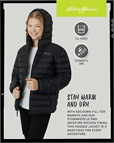 Eddie Bauer Boys' Jacket - CirrusLite Weather Resistant Down Coat for Boys - Insulated Quilted Bubble Puffer (3-20) - 5
