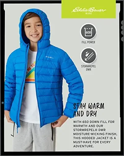 Eddie Bauer Boys' Jacket - CirrusLite Weather Resistant Down Coat for Boys - Insulated Quilted Bubble Puffer (3-20) - 5