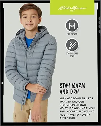 Eddie Bauer Boys' Jacket - CirrusLite Weather Resistant Down Coat for Boys - Insulated Quilted Bubble Puffer (3-20) - 5