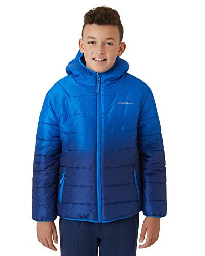 Eddie Bauer Erkek Çocukları İçin Çift Taraflı Mont - Su Geçirmez Hafif Polar Astarlı Kapüşonlu Mont - Çocuk Montları (5-20) - 1